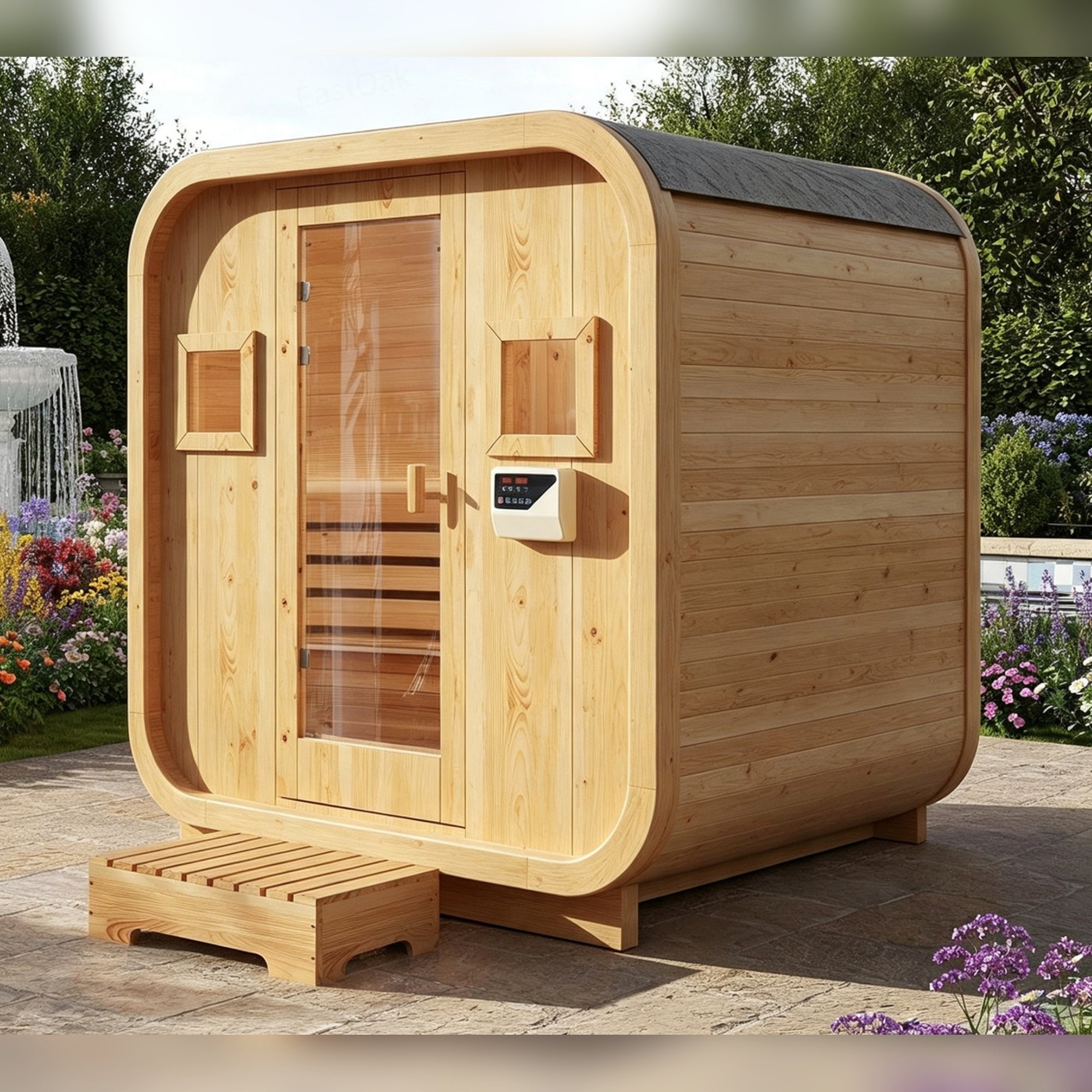 Wood Infrared Home Sauna Room - 6 Person